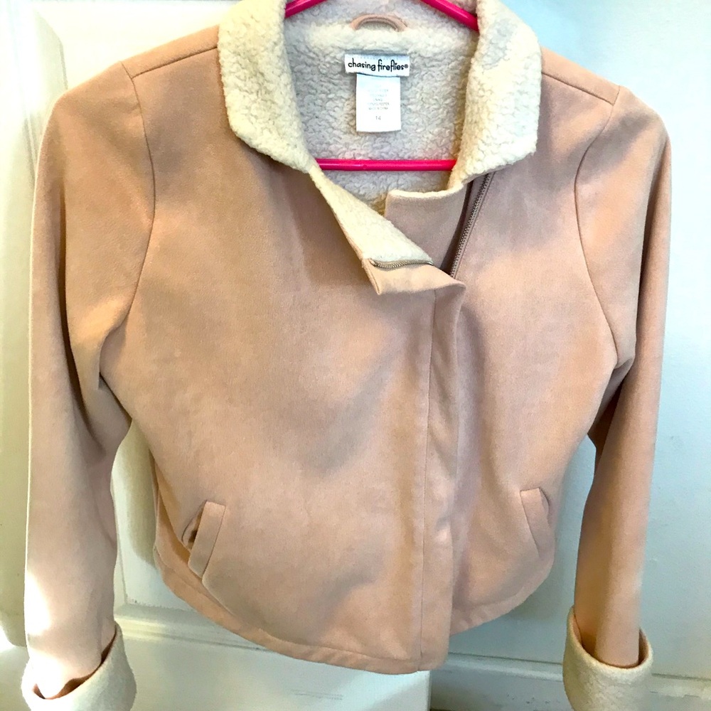 Faux fur & suede jacket